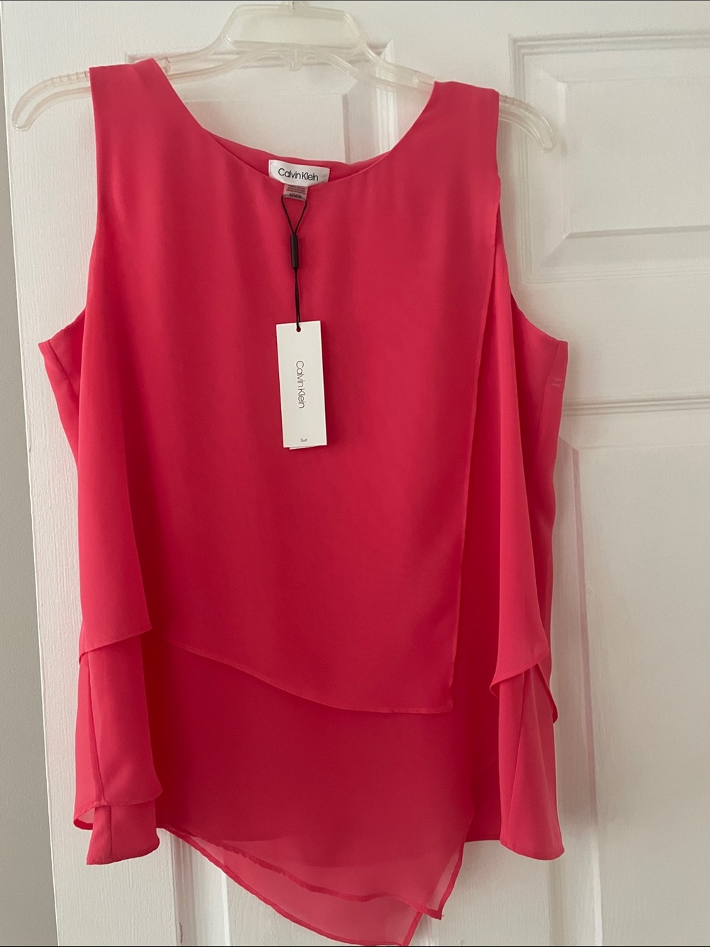 Calvin Klein Hot Pink Layered Sleeveless Camisole